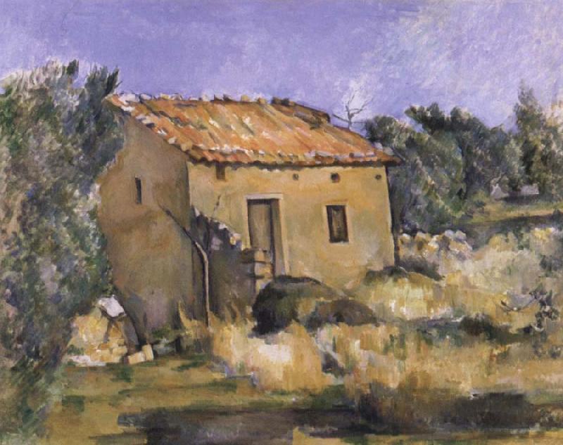 Paul Cezanne Abandoned House near Aix-en-Provence oil painting picture